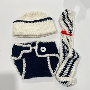 EUC Baby Knit Sailor Suit Size 9 months